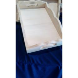 Піднос прямокутний з фігурними бортиками (ялина)